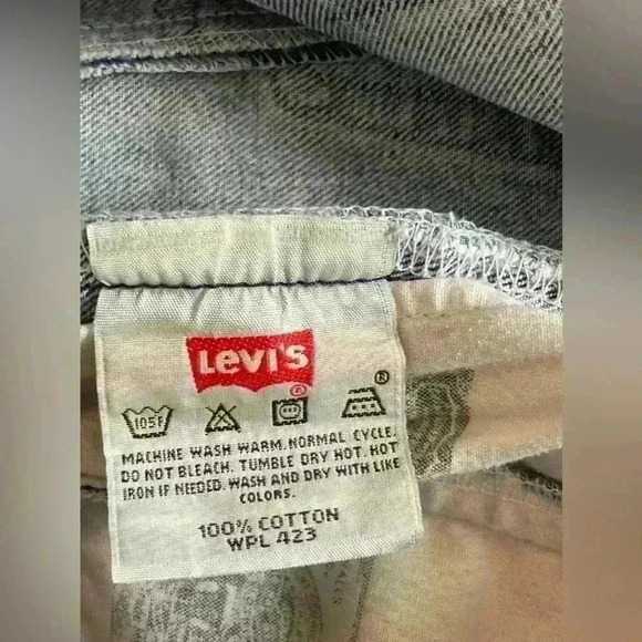 EB Denim Mini Skirt Light Wash Reclaimed Levi's Women's XS - Picture 8 of 13